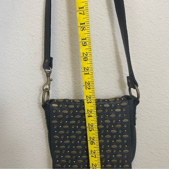 Revel Leather Studded Mini Crossbody Bag Convertible Strap - Picture 10 of 14